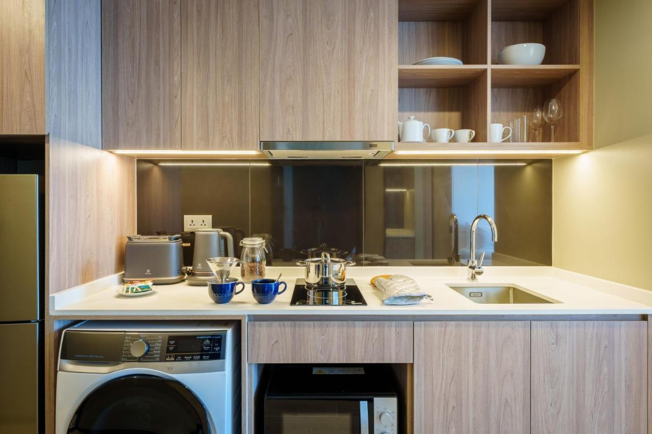 Somerset 파타야 외부 사진 A kitchen in a serviced apartment
